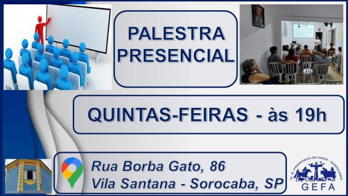Agenda das Palestras